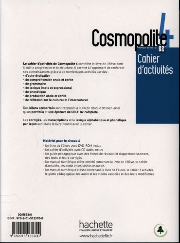 Produktbild: Cosmopolite 4 : Cahier d'activites + audio download - B2