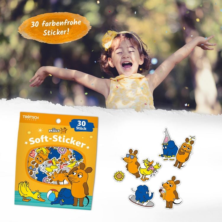 Produktbild: Tr&ouml;tsch Die Maus Soft-Sticker