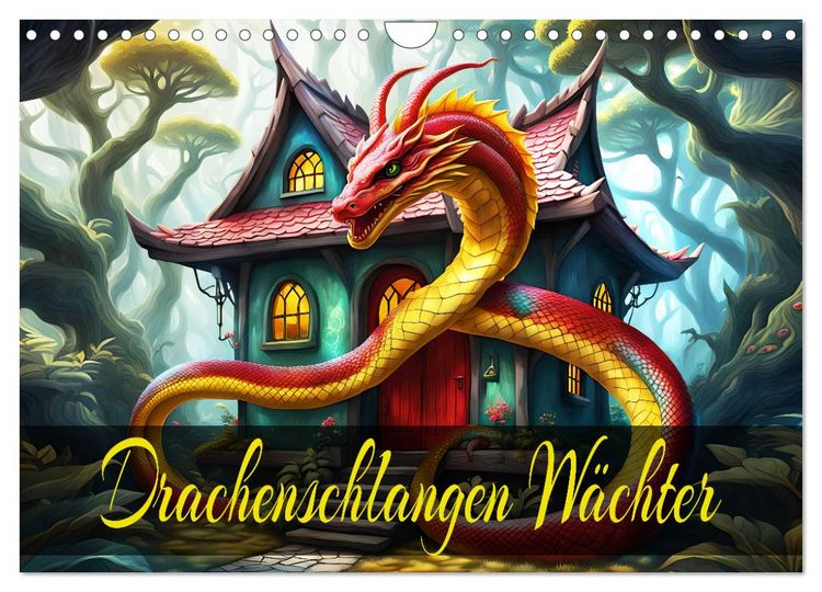 Produktbild: Drachenschlangen W&auml;chter (Wandkalender 2026 DIN A4 quer), CALVENDO Monatskalender