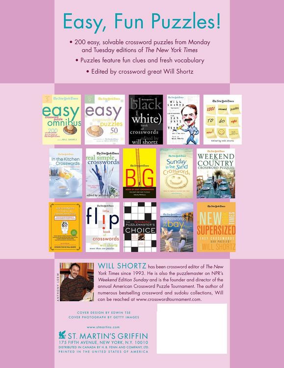 Produktbild: The New York Times Easy Crossword Puzzle Omnibus, Volume 6