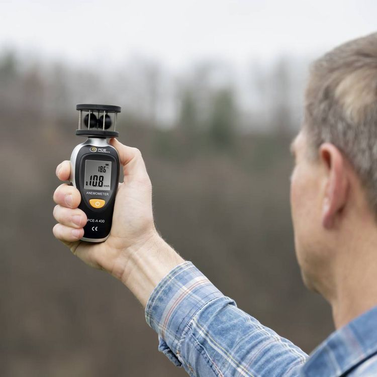 Produktbild: PCE Instruments PCE-A 430 Anemometer 2.5 bis 105 km/h mit Temperaturmessfunktion