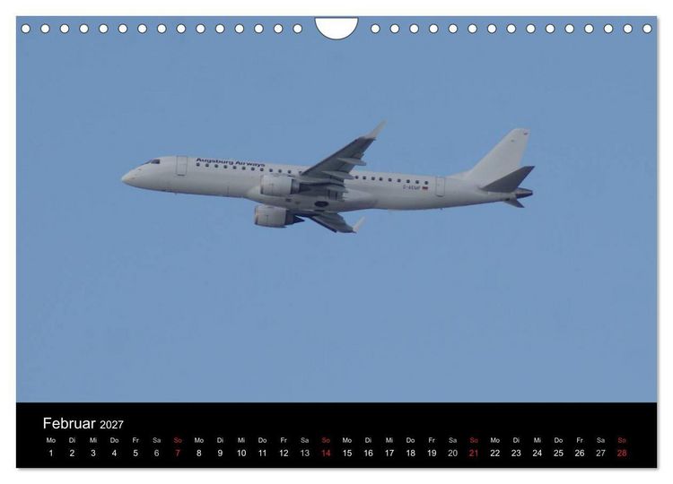 Produktbild: Deutsche Airlines (Wandkalender 2027 DIN A4 quer), CALVENDO Monatskalender