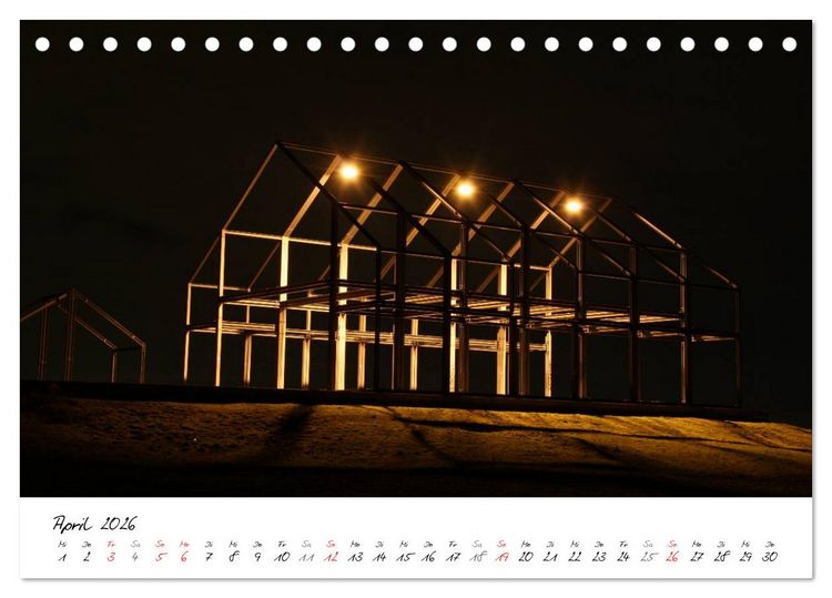 Produktbild: Nachtschicht - N&auml;chtliche Impressionen vom Ruhrgebiet und dem Niederrhein (Tischkalender 2026 DIN A5 quer), CALVENDO Monatskalender