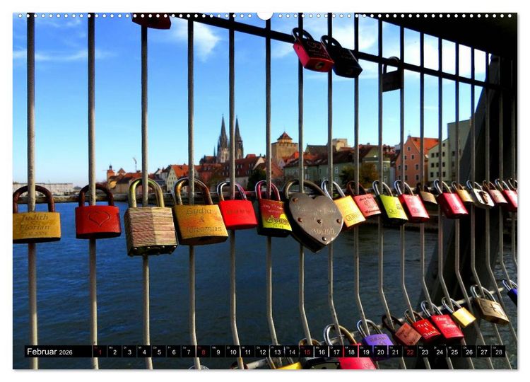 Produktbild: REGENSBURG - urbanes Leben (hochwertiger Premium Wandkalender 2026 DIN A2 quer), Kunstdruck in Hochglanz