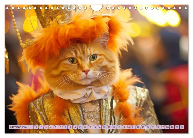 Produktbild: Ginger - Samtpfotiger Abenteurer (Wandkalender 2026 DIN A4 quer), CALVENDO Monatskalender