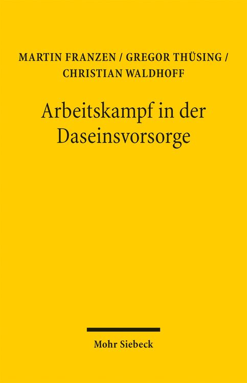 Produktbild: Arbeitskampf in der Daseinsvorsorge
