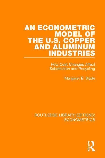 Produktbild: Slade, M: An Econometric Model of the U.S. Copper and Alumin