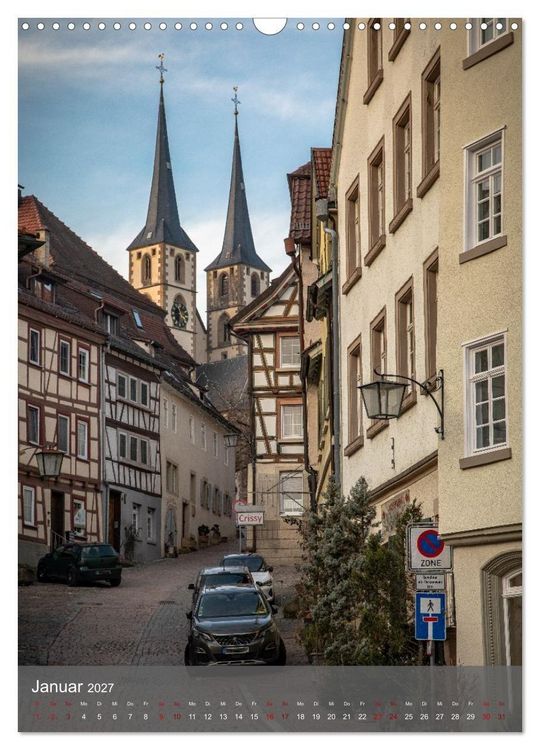 Produktbild: Deutschlands sch&ouml;nste Altstadt - Bad Wimpfen (Wandkalender 2027 DIN A3 hoch), CALVENDO Monatskalender