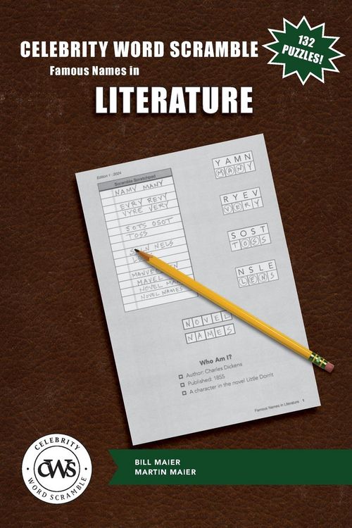 Produktbild: Celebrity Word Scramble Famous Names in Literature