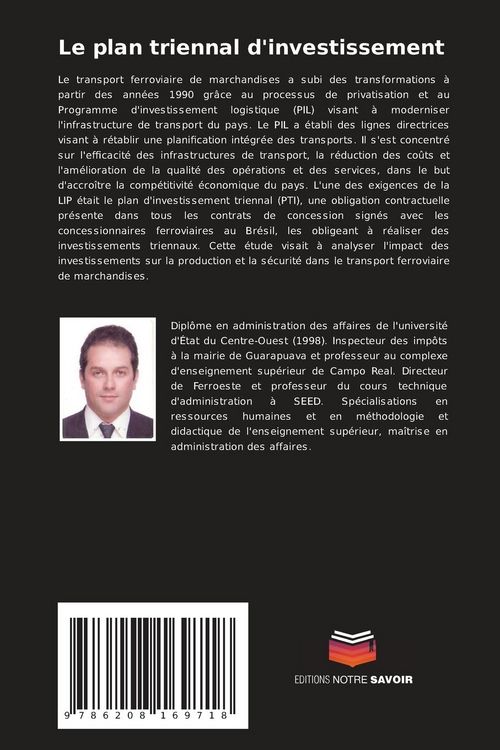Produktbild: Le plan triennal d'investissement