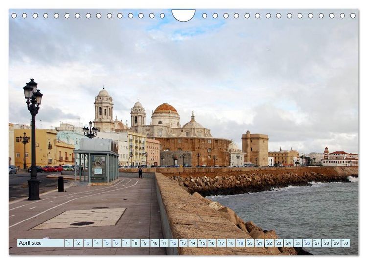 Produktbild: C&aacute;diz - Europas &auml;lteste Stadt (Wandkalender 2026 DIN A4 quer), CALVENDO Monatskalender