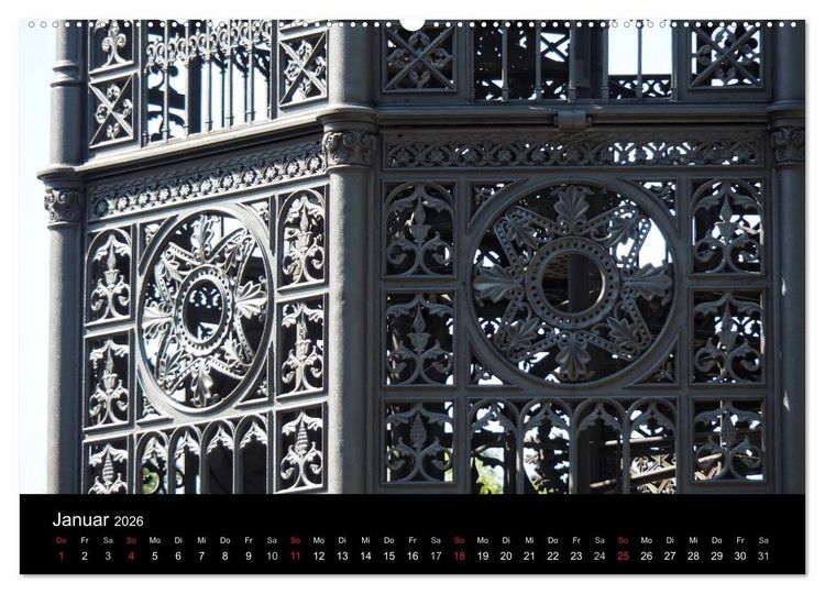 Produktbild: Der Gusseiserne Turm zu L&ouml;bau (hochwertiger Premium Wandkalender 2026 DIN A2 quer), Kunstdruck in Hochglanz