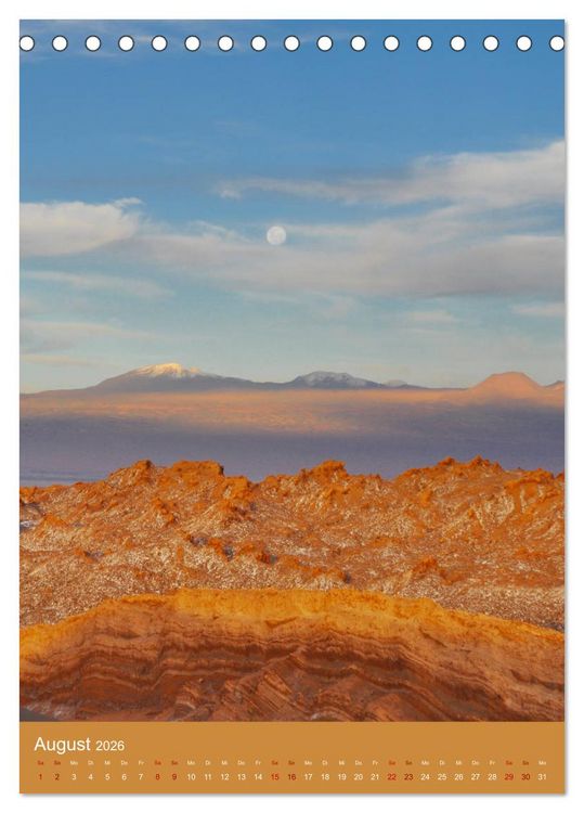 Produktbild: Erlebe mit mir die Atacama (Tischkalender 2026 DIN A5 hoch), CALVENDO Monatskalender