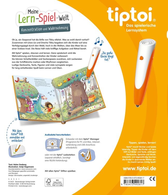 Tiptoi® Meine Lern-Spiel-Welt - Konzentration und Wahrnehmung