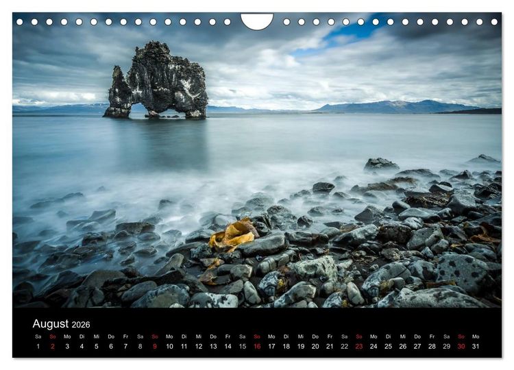 Produktbild: Island Impressionen von Armin Fuchs (Wandkalender 2026 DIN A4 quer), CALVENDO Monatskalender