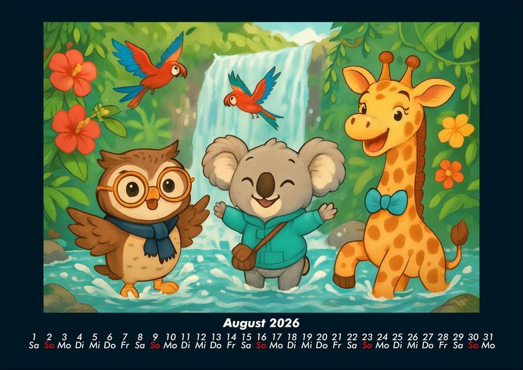 Produktbild: Ollie, Kiki & Nala - Fest der Freundschaft 2026 Fotokalender DIN A4
