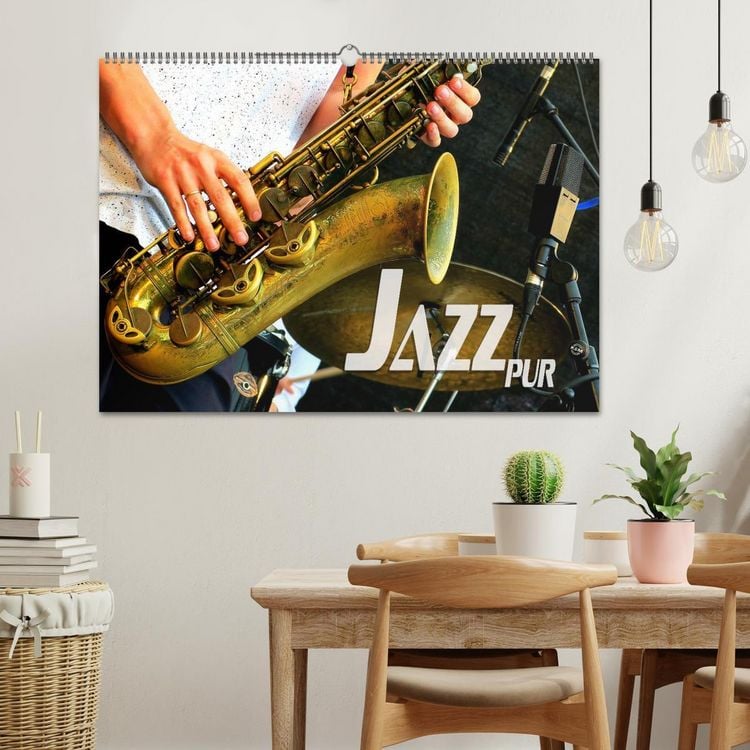 Produktbild: Jazz pur (Wandkalender 2026 DIN A2 quer), CALVENDO Monatskalender