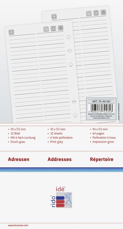Produktbild: TimerTiming2 Adr/Notizen Formular