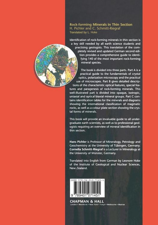 Produktbild: Rock-forming Minerals in Thin Section