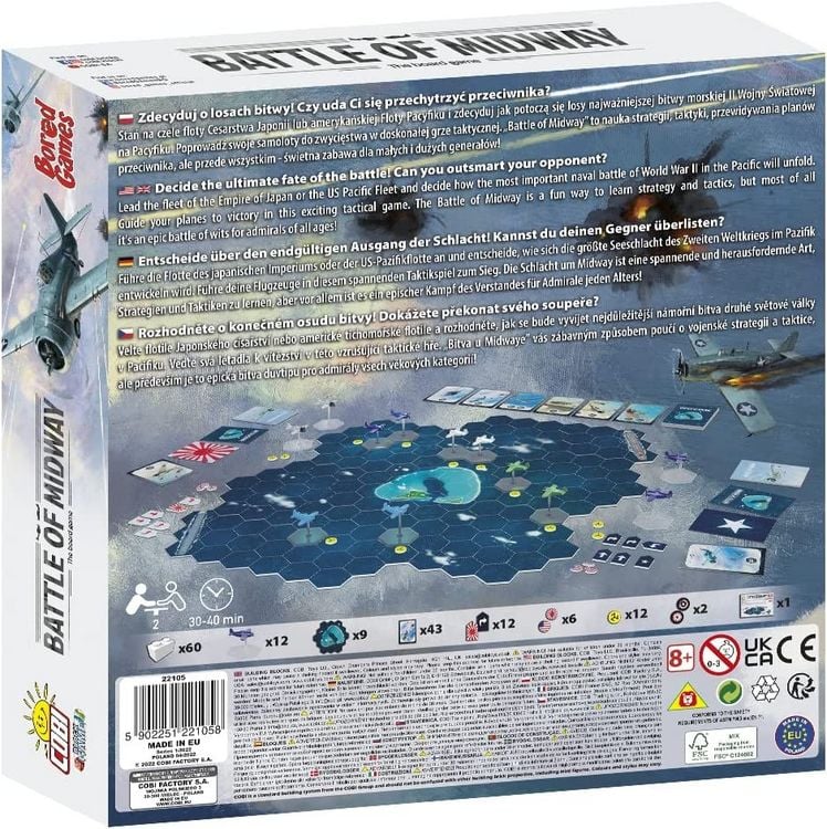 Produktbild: COBI 22105 - Battle of Midway, Brettspiel