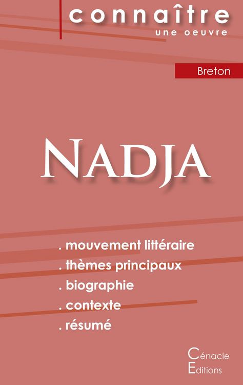 Produktbild: Fiche de lecture Nadja de Breton (Analyse litt&eacute;raire de r&eacute;f&eacute;rence et r&eacute;sum&eacute; complet)