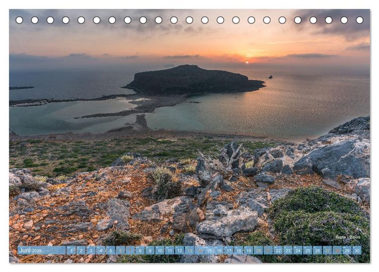 Produktbild: Mehr Licht am Meeresrand (Tischkalender 2026 DIN A5 quer), CALVENDO Monatskalender