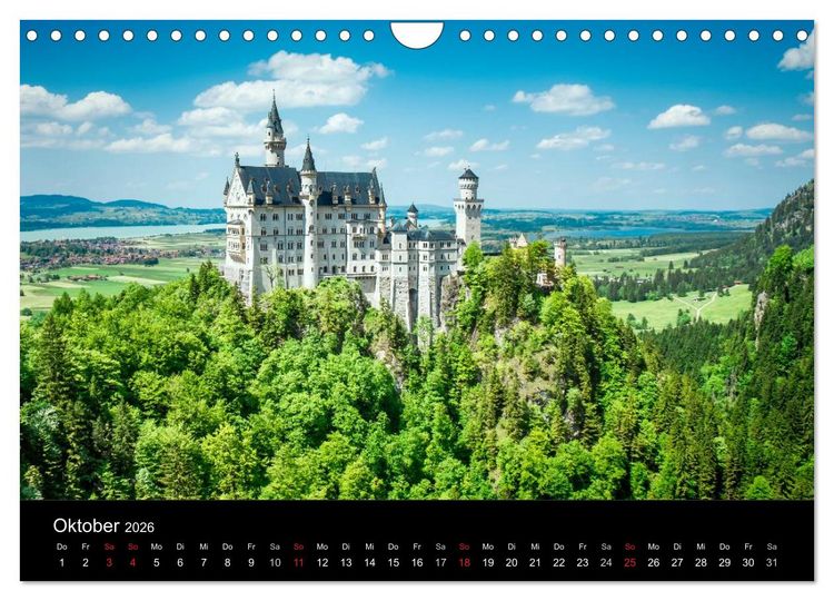 Produktbild: Unser Bayern (Wandkalender 2026 DIN A4 quer), CALVENDO Monatskalender
