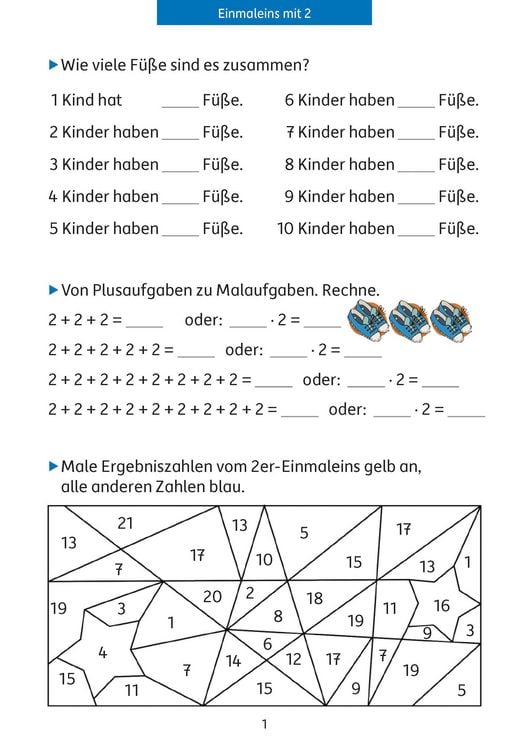 Produktbild: 1x1 lernen 2./3. Klasse &Uuml;bungsblock