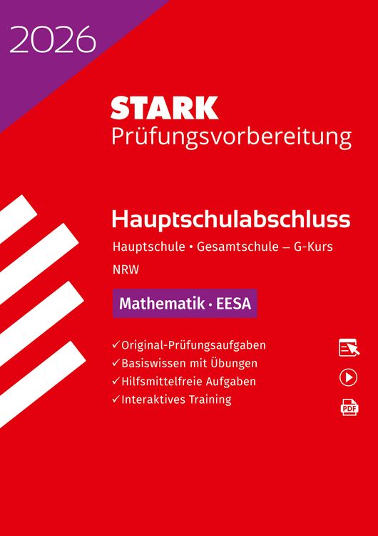 Produktbild: STARK Mathematik G-Kurs - Hauptschulabschluss (EESA) 2026 NRW - Prüfungsvorbereitung