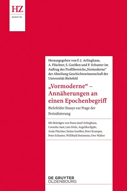 Produktbild: 'Vormoderne' &ndash; Ann&auml;herungen an einen Epochenbegriff