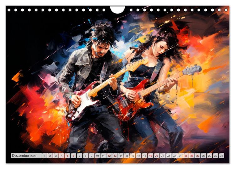 Produktbild: ROCK Sp&uuml;re die grenzenlose Power (Wandkalender 2026 DIN A4 quer), CALVENDO Monatskalender