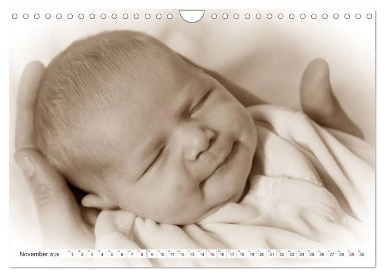 Produktbild: Babys - Willkommen im Leben (Wandkalender 2026 DIN A4 quer), CALVENDO Monatskalender