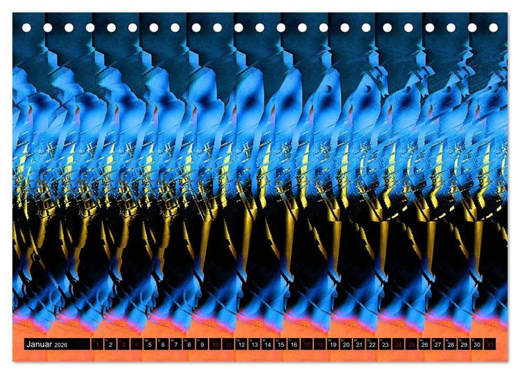 Produktbild: Magische Bilder - 3D Illusionen (Tischkalender 2026 DIN A5 quer), CALVENDO Monatskalender