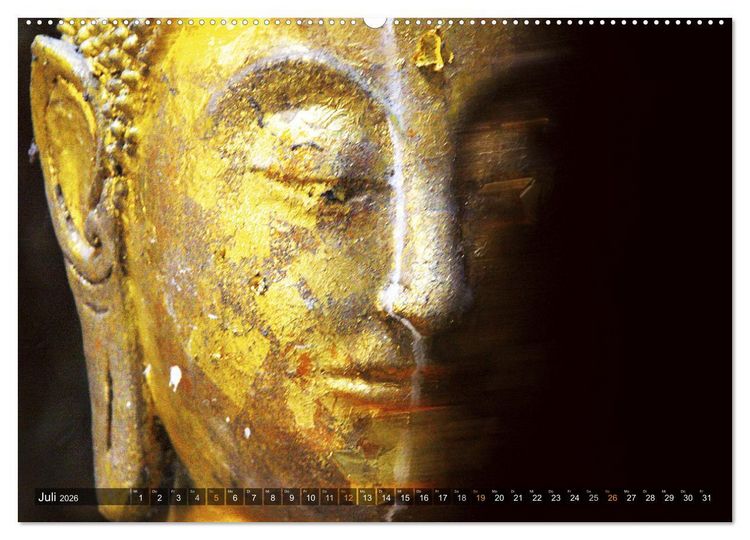 Produktbild: Buddhas tief im Fels (Wandkalender 2026 DIN A2 quer), CALVENDO Monatskalender