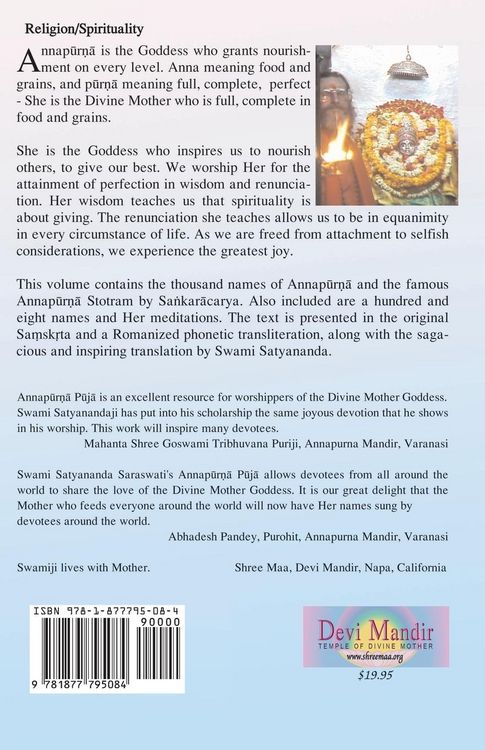 Produktbild: Annapurna Puja and Sahasranam
