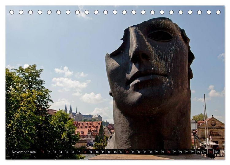 Produktbild: Die Altstadt von Bamberg (Tischkalender 2026 DIN A5 quer), CALVENDO Monatskalender