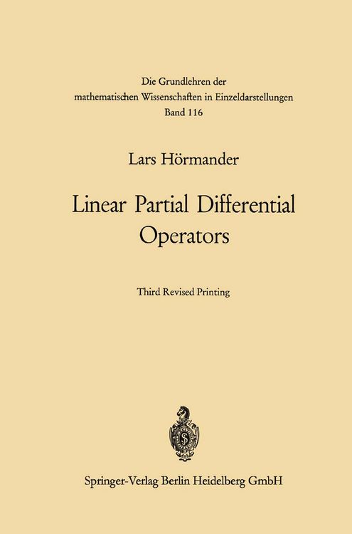 Produktbild: Linear Partial Differential Operators