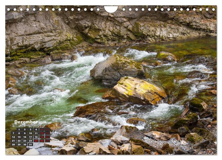 Produktbild: Winterzauber in der Breitachklamm bei Oberstdorf (Wandkalender 2026 DIN A4 quer), CALVENDO Monatskalender
