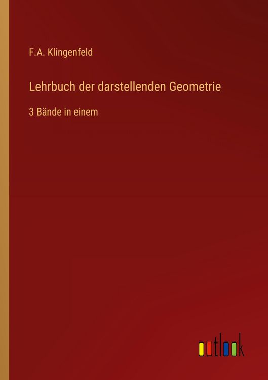 Produktbild: Lehrbuch der darstellenden Geometrie