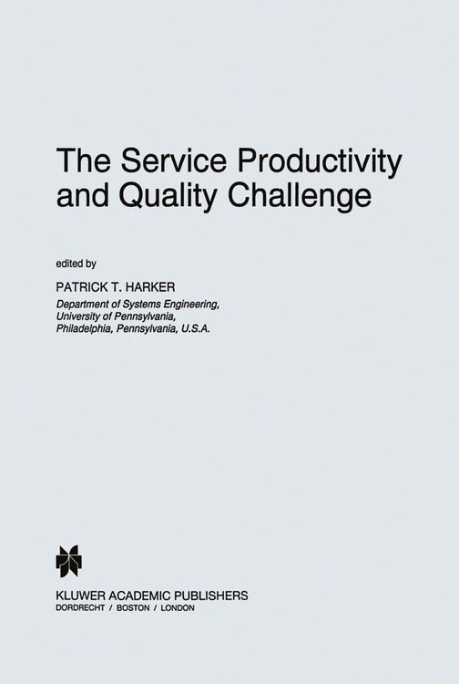 Produktbild: The Service Productivity and Quality Challenge