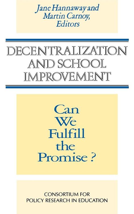 Produktbild: Decentralization School Improvement