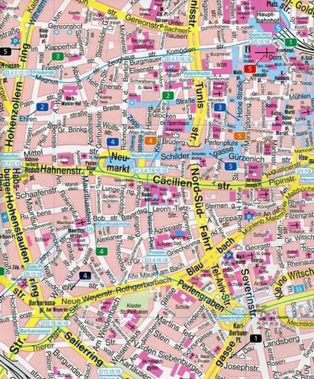 Produktbild: Köln 1 : 10 000 City Pocket + The Big Five