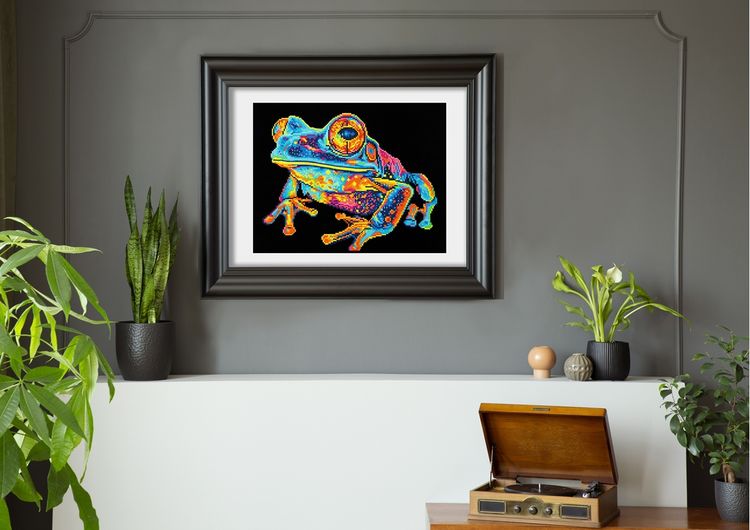Produktbild: DIAMOND DOTZ - Diamond Painting Neon Baumfrosch