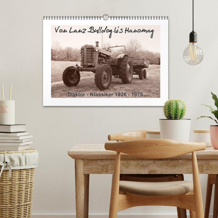 Produktbild: Von Lanz Bulldog bis Hanomag Traktor - Klassiker 1926 - 1975 (Wandkalender 2026 DIN A3 quer), CALVENDO Monatskalender