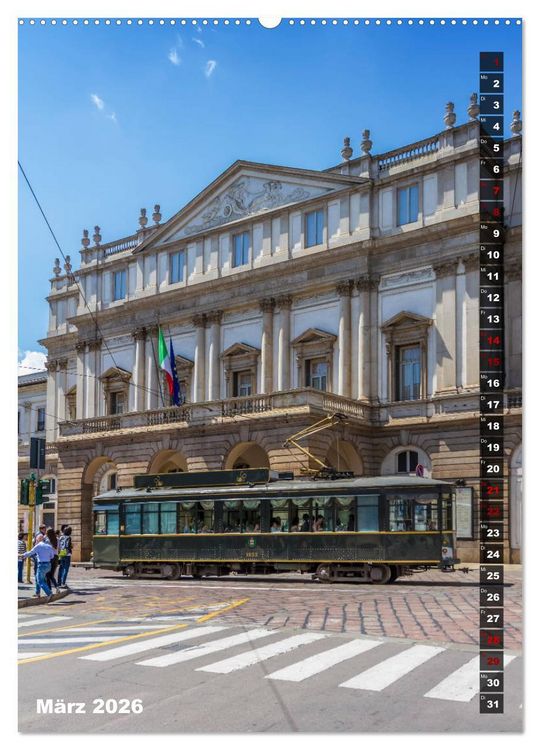 Produktbild: MAILAND Prachtvolle Impressionen (hochwertiger Premium Wandkalender 2026 DIN A2 hoch), Kunstdruck in Hochglanz
