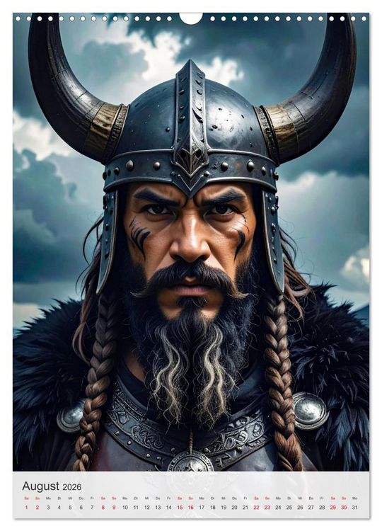 Produktbild: Sturms&ouml;hne St&auml;rke und Mythos der Wikinger (Wandkalender 2026 DIN A3 hoch), CALVENDO Monatskalender