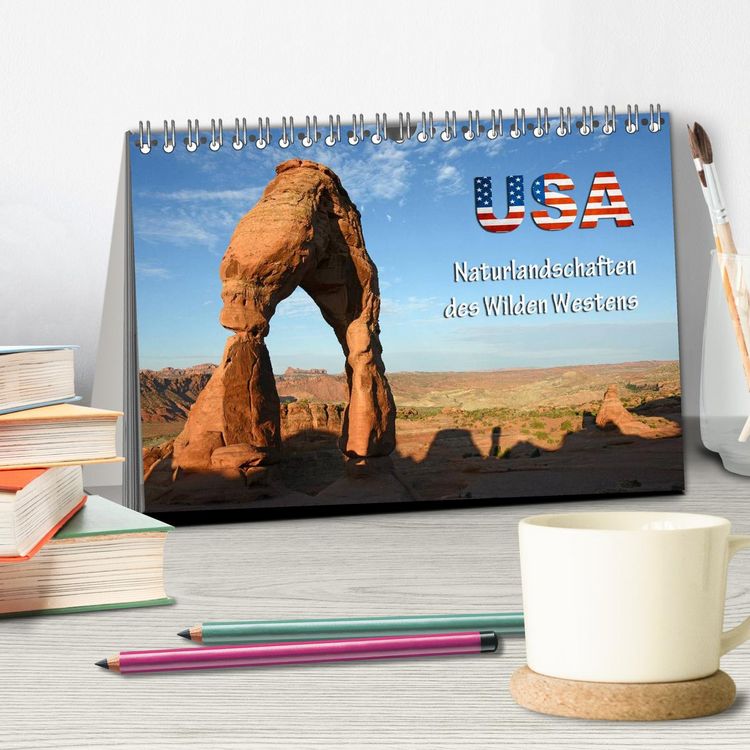 Produktbild: USA - Naturlandschaften des Wilden Westens (Tischkalender 2026 DIN A5 quer), CALVENDO Monatskalender