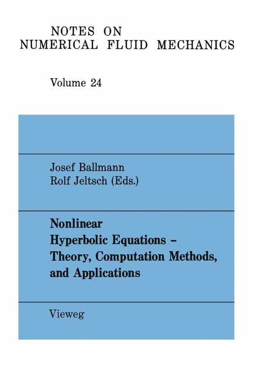 Produktbild: Nonlinear Hyperbolic Equations &mdash; Theory, Computation Methods, and Applications