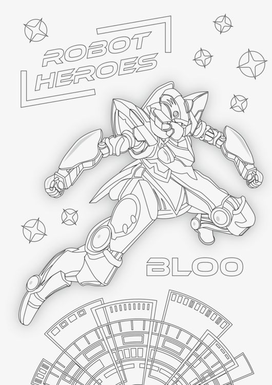 Produktbild: Brunnen Zeichenblock A3 20 Blatt Robot Hero