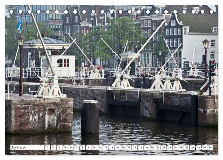 Produktbild: Amsterdam - Momente einer Reise (Tischkalender 2027 DIN A5 quer), CALVENDO Monatskalender